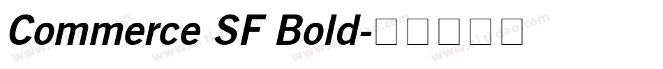 Commerce SF Bold字体转换